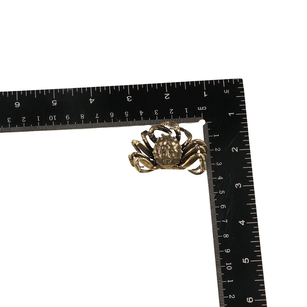 Brass Crafts Crab Ornaments Solid Animal Tea Pet Creative Crab Miniatures  Decoration Accessories