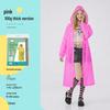 Reusable Full-Length Women's Raincoat for Outdoor Use