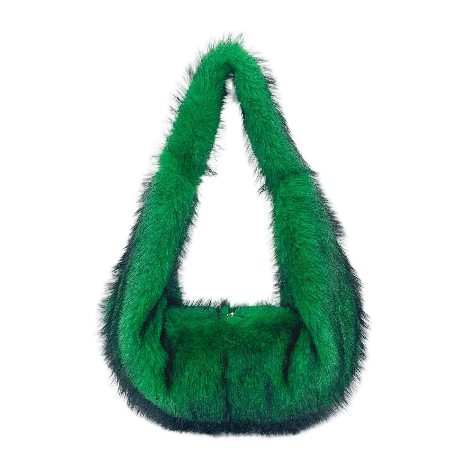 

New Women s Bag Retro Autumn and Winter Korean Version Simple Plush Tote Bag Texture Large Capacity Shoulder Bag фарби люмінесцентні зелений колір
