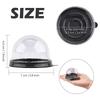 A84E-150 Pack Mini Cupcake Containers Clear Plastic Cake Box With Dome Lids For Muffin Mooncake Dessert Cheese Pastry