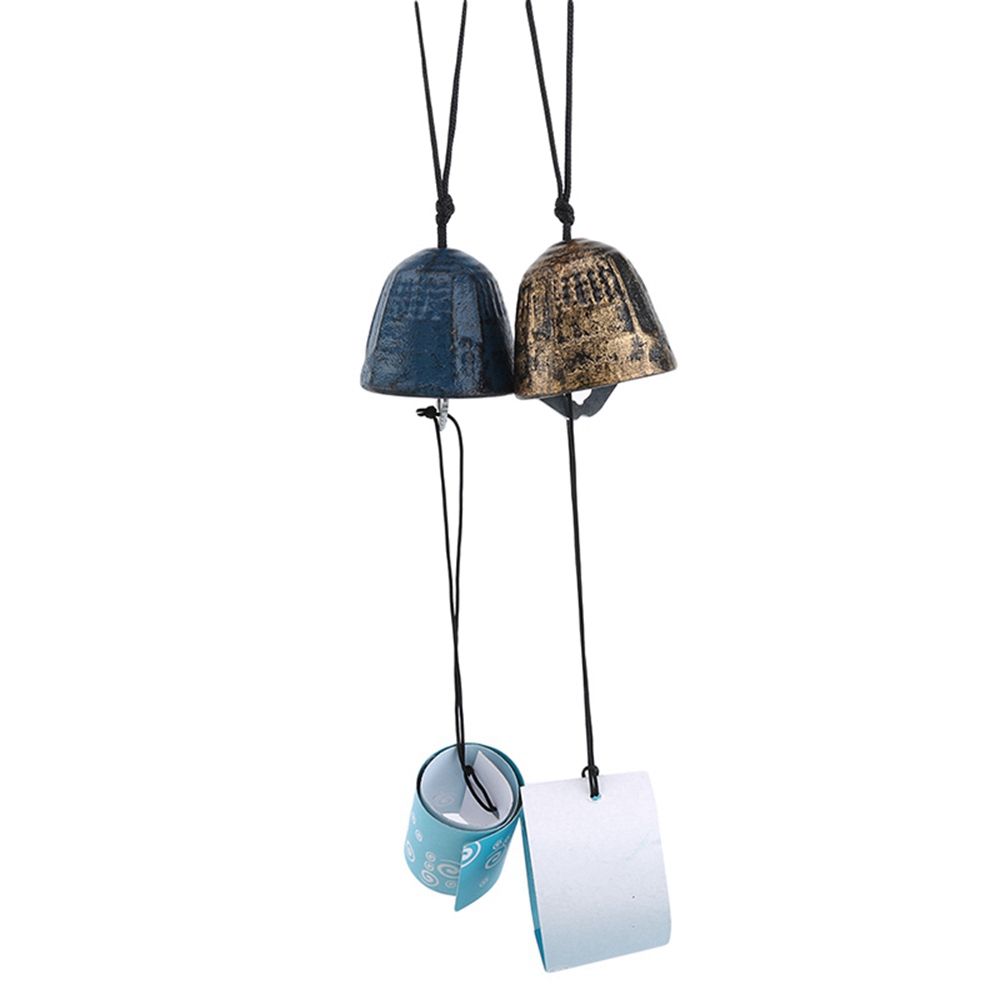 1Pcs Good Luck Hanging Iron High Quanlity Wind Chime Bell For Home Temple Garden Outdoor Decor Gift