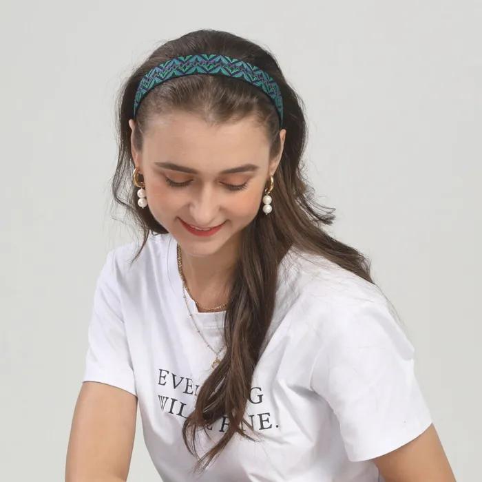 LALA African Pattern Hairband P-BLACK