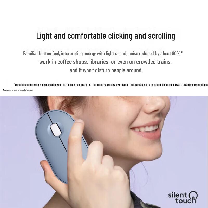 Logitech Pebble 2.0 Wireless Bluetooth Silent Mouse