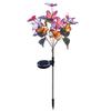 Solar LED Butterfly Flower Lantern: Outdoor Waterproof Ground Light for Courtyard and Square Decoration