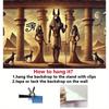 VIKAMA Altägyptischer Anubis Tempel Wandteppich Wandbehang Für Party Foto Hintergrund Wohnzimmer Studio Heimdeko Akzenttuch