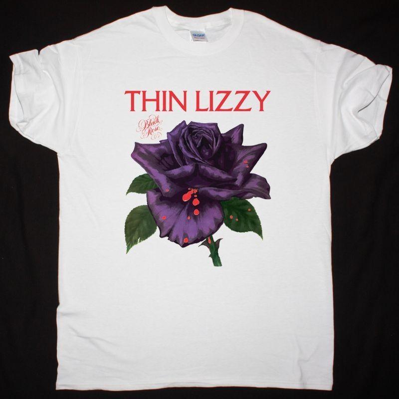 Thin Lizzy Black Rose A Rock Legend 1979 White T-Shirt Band Tee S разноцветный