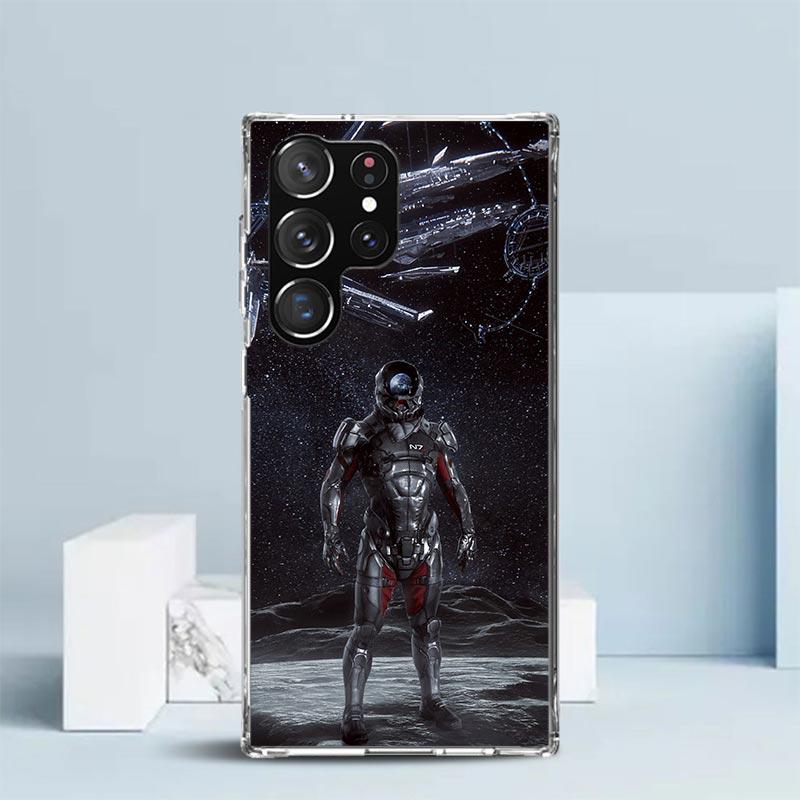 

N7 Mass Effect Soft Cover for Samsung Galaxy S25 Edge S26 S24 S23 Ultra Phone Case S22 S21 Plus S20 FE Print Pattern Shell Galax Samsung S26 Ultra