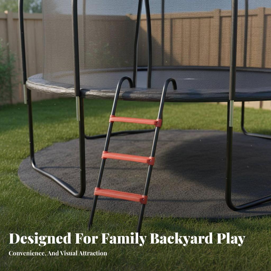 Trampolines Ladder Weather Resistant Detachable Climbing Sturdy