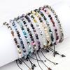 Adjustable 4mm Chakra Beads Bracelet Mini Natural Stone Agats Lava Tiger Eye Beaded Bracelets & Bangles Women Men Gift Jewelry