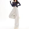 Damen Amerikanische Retro Karottenhose mit hoher Taille - Lässig, Schlankmachend, Frühling/Sommer