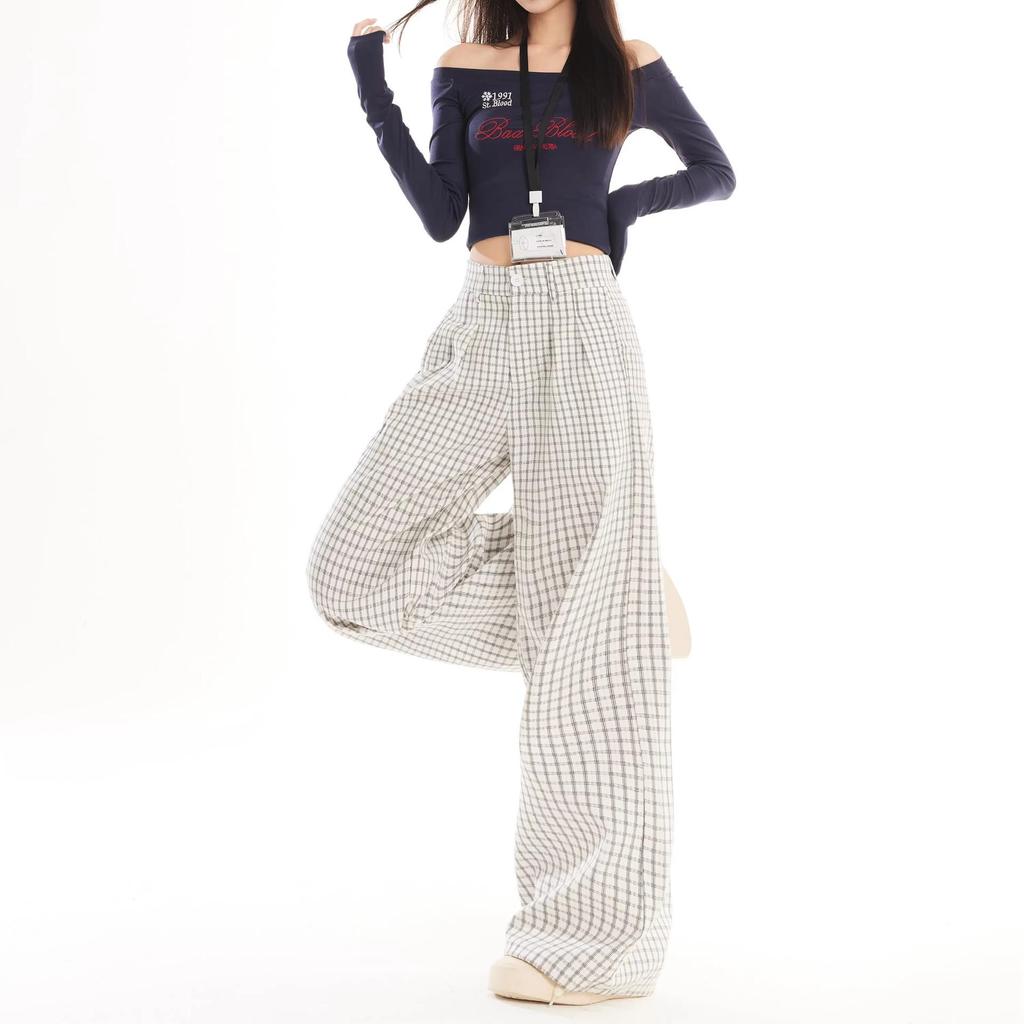 Damen Amerikanische Retro Karottenhose mit hoher Taille - Lässig, Schlankmachend, Frühling/Sommer