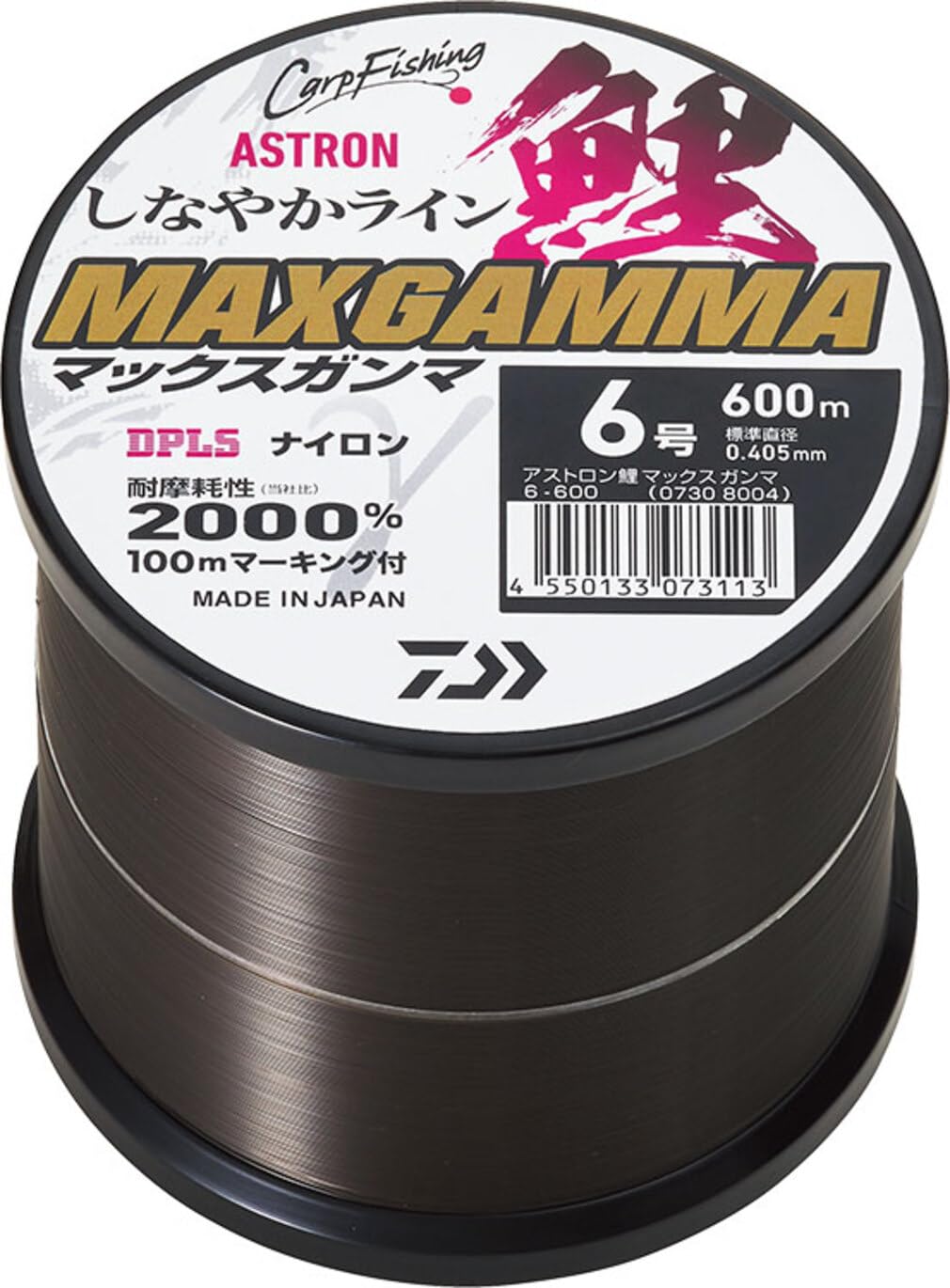 

DAIWA Nylon Line Astron Carp MAX Gamma No. 5 600m Tanishi Black