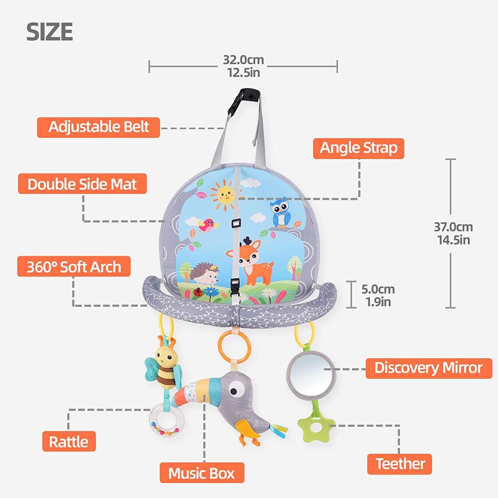 Baby Toys 0 12 Months Car Seat Toys for Baby Infant Activity Center Carseat Toys Baby Stroller Crib Hanging Rattles Sensory Toys
