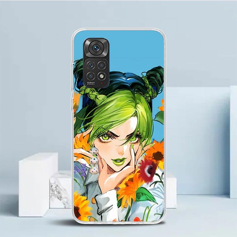 JoJo Bizarre Adventure Jolyne Cujoh Phone Case For Xiaomi Redmi Note 15 14 14S 13 12S 12 Pro Plus 11S 11 11T 11E 10S 10 + Soft T