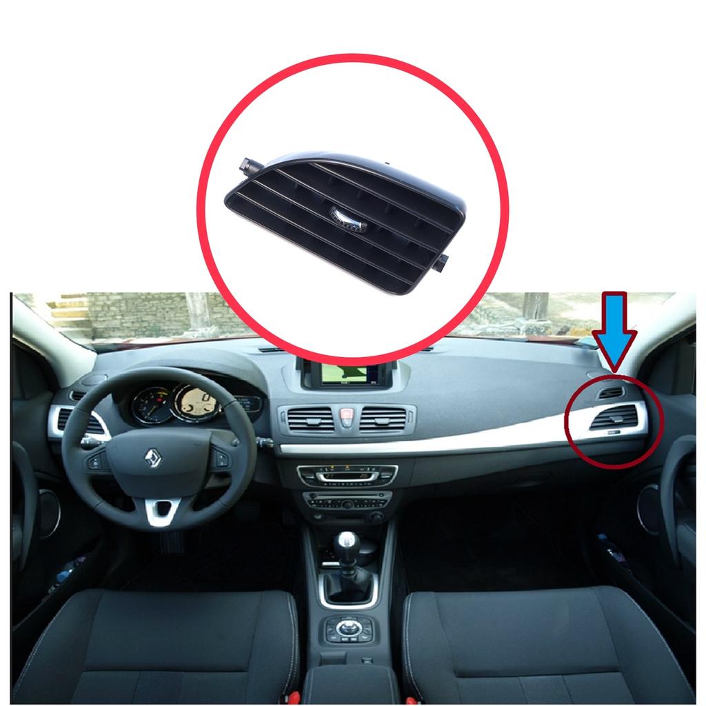 EDP1650-2 Dashboard Side Air Vent Grill Cover Trim Inner Diffuser Right for Renault Megane MK3 2008-2016 Fluence L3 2009–2020 687604198R