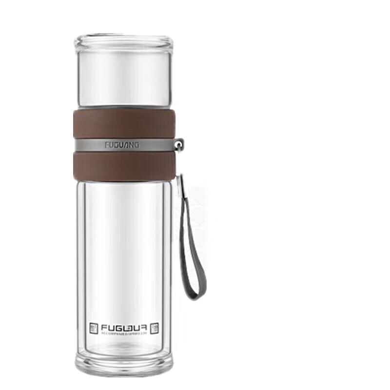 FUGUANG Zijing Tea Master Tea-Water Separation Double-Layer Glass Cup
