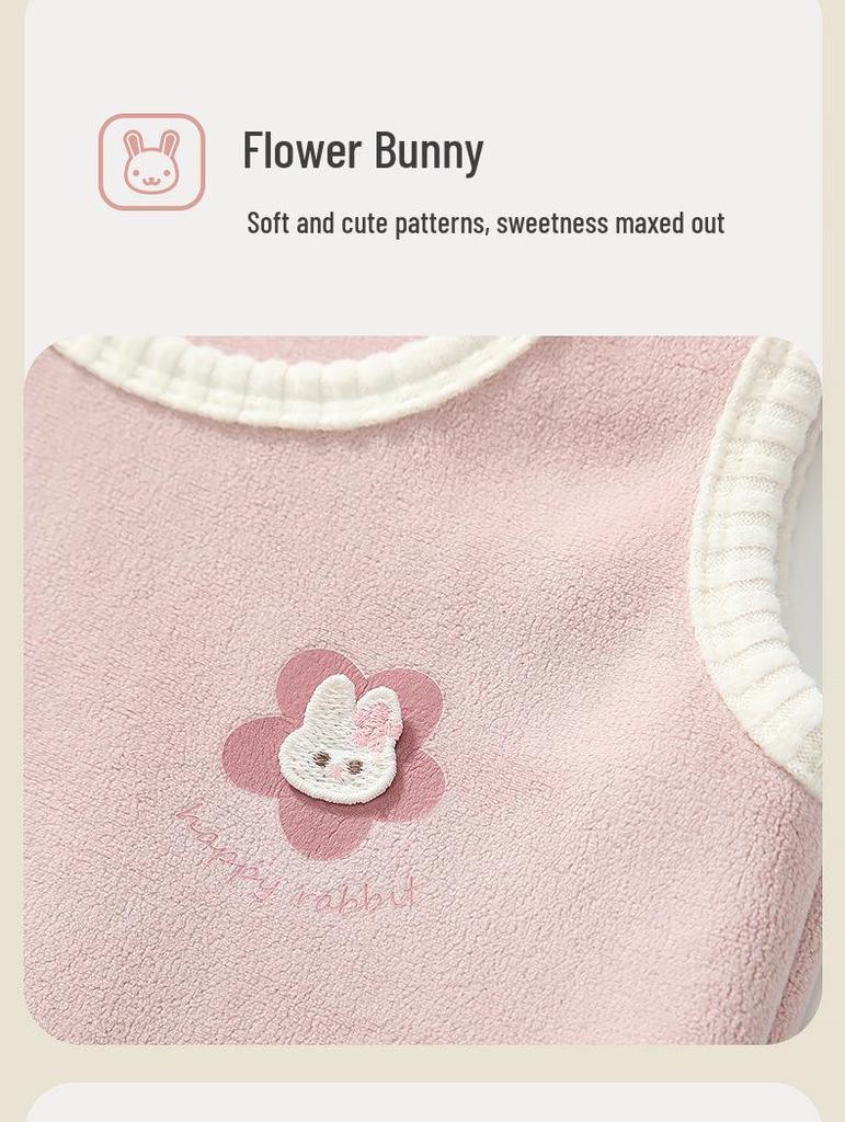 2025 Herbst Baby Mädchen Ärmellose Doppelseitige Fleeceweste (0-3 Jahre)