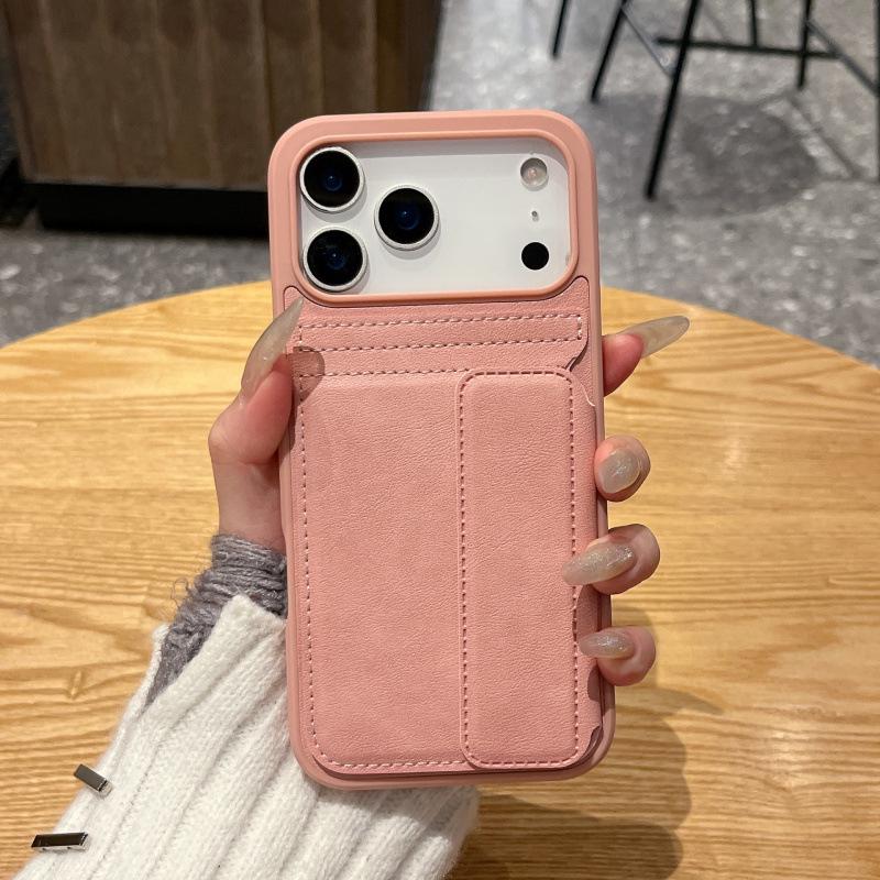 Magnetic Leather Card Holder Phone Case for iPhone 17 Pro Max