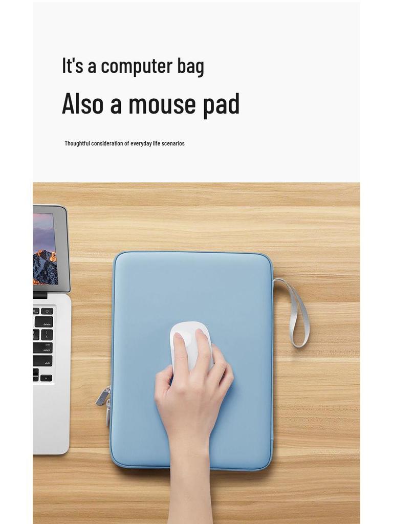 Wasserdichte Leder-Handtasche für Tablet & Laptop – Herren- & Damen-Sturzschutz, tragbare iPad-Aufbewahrung