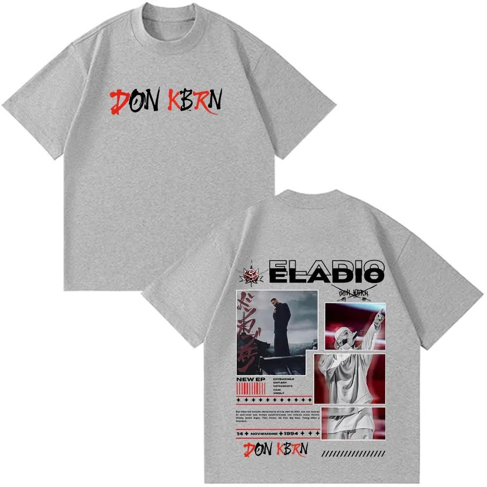 

Fashion Hip Hop Tshirt Eladio Carrion DON KBRN 2025 Album Graphic Tshirts Y2k Clothing Casual Cotton Short Sleeve Unisex S