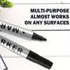 12Pcs Black Marker Highlighter Pen Large Capacity Oil-Based Ink Permanent Marker