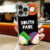 Cartoon S-South P-Parkes Soft Phone Case For iPhone 15 16 17 Air 14 Pro Max 16E Plus 13 12 Mini Plating Anti-Fall Fundas