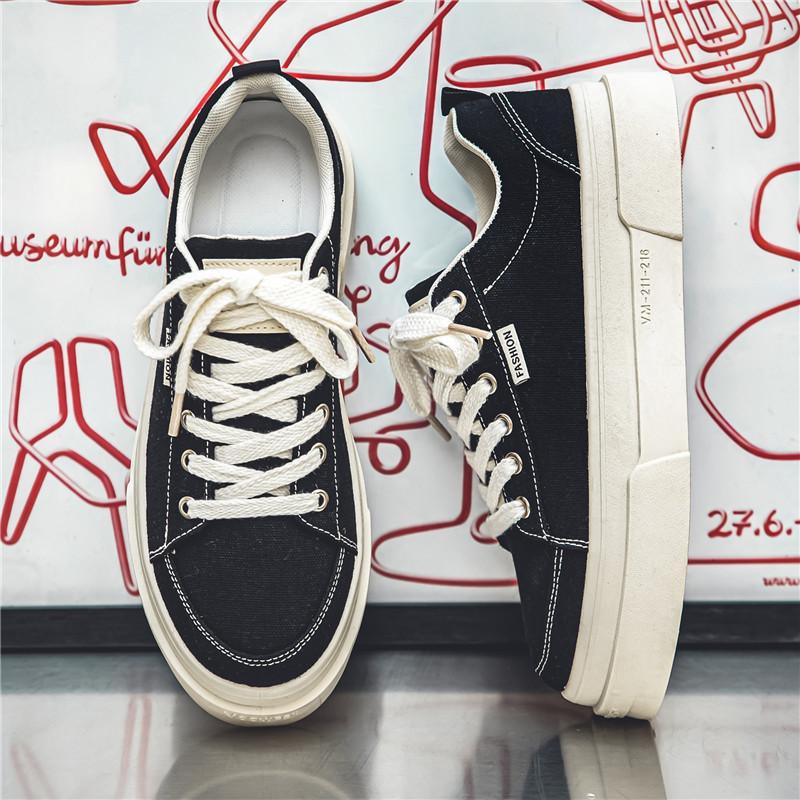 Herren Freizeitschuhe Vier Jahreszeiten Mode Leinwand Skateboarden Studenten Bequeme Sneaker Jungen Trendig Weiche Sohle Atmungsaktive Schuhe