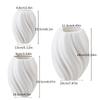 1PC Wave Shaped Plastic Vase Home Living Room Office Flower Arrangement Decoration Crafts Wedding Table Center Vase Ornament