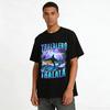 Funny Lightning Shark In Running Shoes Graphic Casual Tee Pure cotton T-shirt