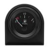 52mm Fuel Level Gauge  240-33ohm Car Meter Fuel Float Sensor Fit 5in-27in Tank Height White LED Light Black Rim Automotive Gauge