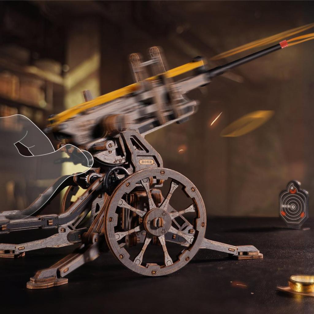 ROKR Anti-aircraft Gun Wooden 3D Puzzle LQM01