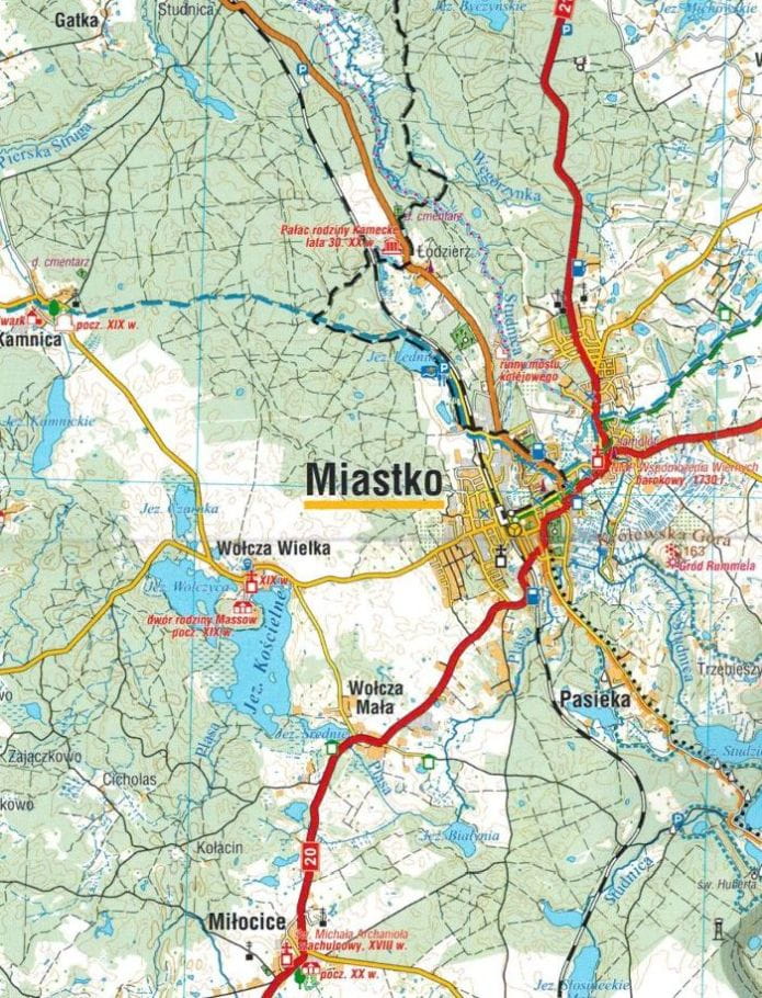 Człuchów County 1:75 000. Tourist Map. Compass