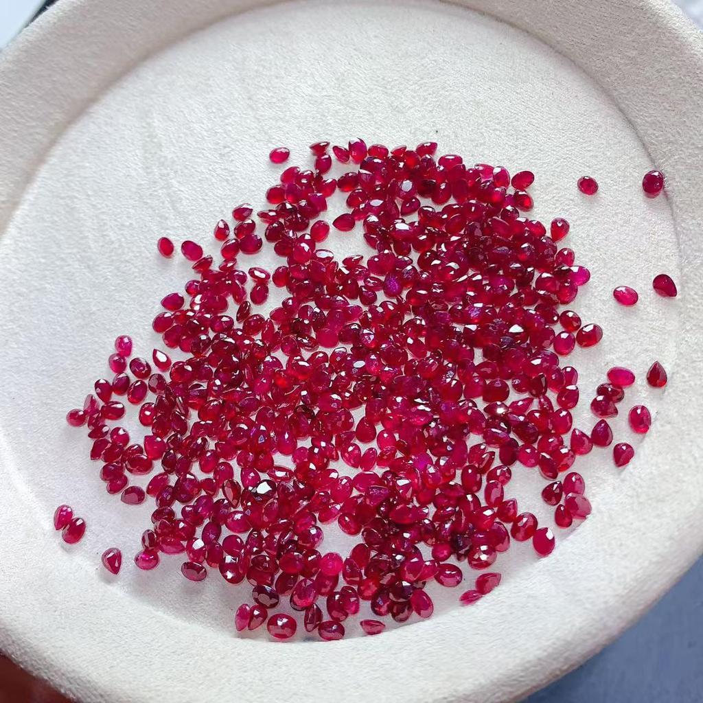 Natural Pigeon Blood Ruby Cabochon Jewelry Set: Ring, Pendant, Jadeite, Earrings, Bracelet, Necklace