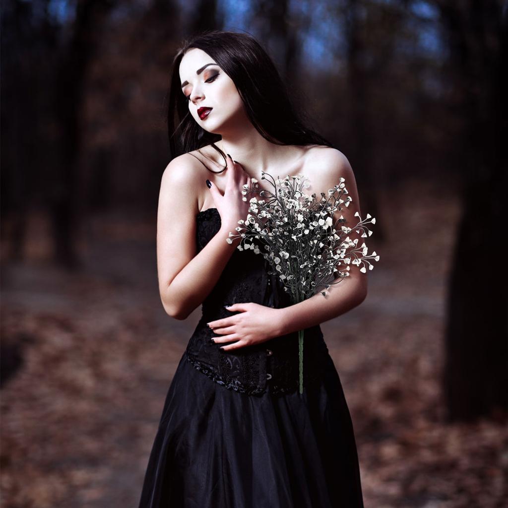 Simulation Black Eucalyptus Leaf Fake Flower Artificial Plants Grass Garden Wedding Table Decors Porch Ferns Simple Home Decor