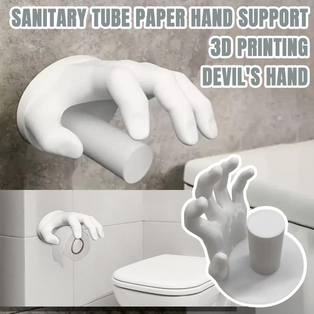 Devil's Toilet Paper Hand Holder, Indoor Novelty Handicraft Ornament