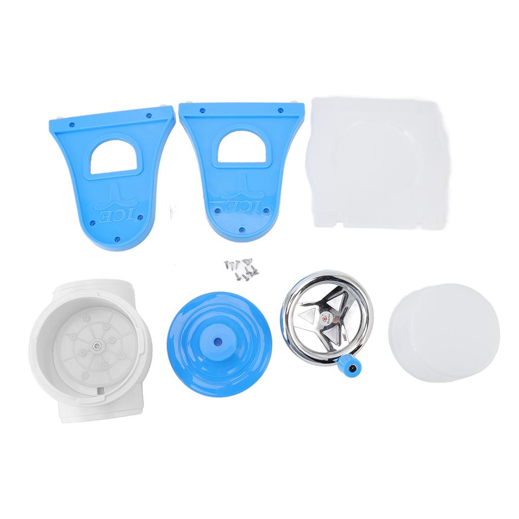 Hand Crank Shaved Ice Machine Stainless Steel Blades Safe Portable Ice Crusher for Home Restaurants