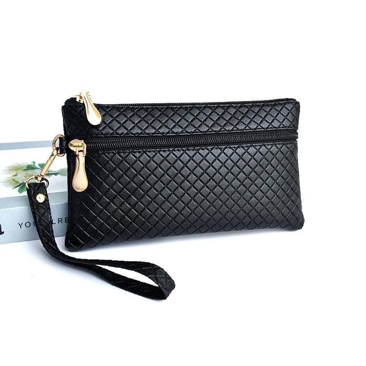 

Элегантная женская сумочка с тиснением в виде бриллиантов — компактная, универсальная сумка для мобильного телефона для матерей среднего и пожилого возраста. чёрный