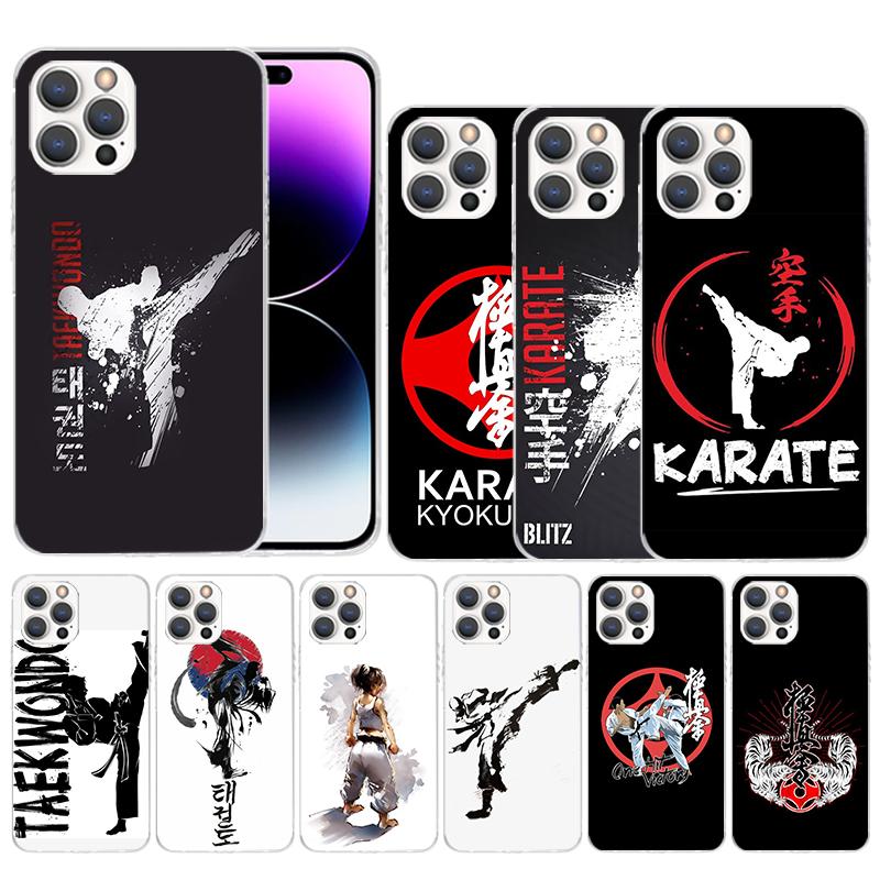 Oyama Kyokushin Karate Soft Cover for iPhone 16 17 Air 15 14 Pro Max 16E Phone Case 13 Mini 12 11 7 SE 8 Print Pattern Fit Cases