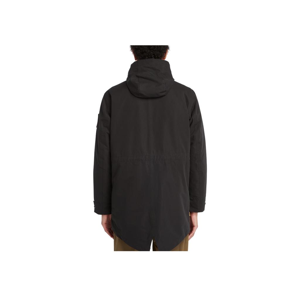 Timberland Solid Color Outdoor Detachable Cotton Lining Windproof Breathable 3-In-1 Jacket Men Jacket Black A2HGJ-001