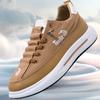 New men's platform versatile sports shoes low-top lace-up board shoes student sports trendy shoes men's shoes