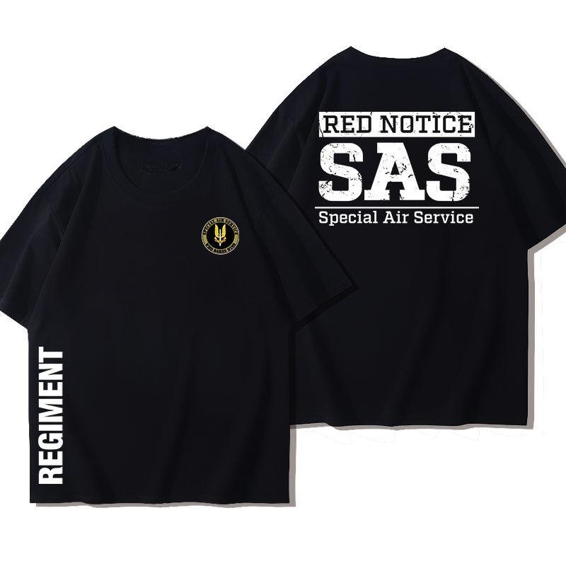 SAS British Special Air Service Tee Rainbow Six Tactical Cotton Military Short Sleeve T-Shirt Summer Men's Casual Comfort Top