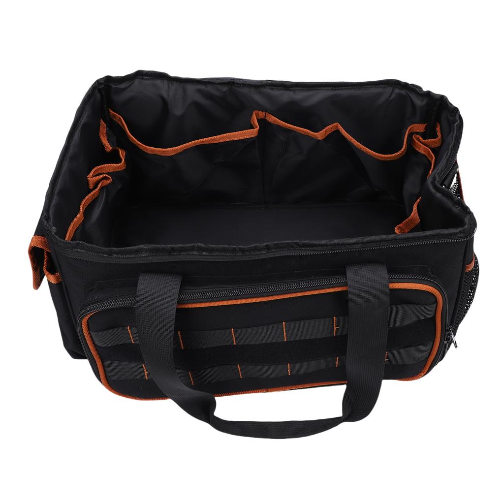 Tool Bag 17in Heavy Duty Hand Tote Storage Organizer Wear Proof Oxford Cloth 20 Pockets Adjustable Shoulder Strap for