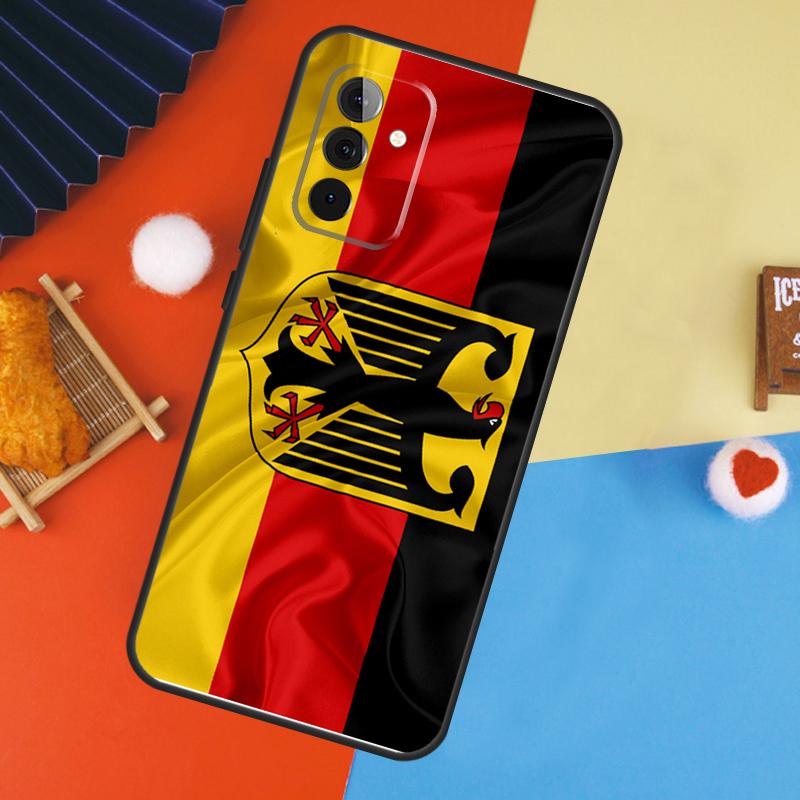 Germany Flag Banner Case For Samsung Galaxy A54 A34 A14 A55 A35 A33 A53 A13 A23 A17 A06 A16 A56 A36 A52 A32 A15