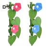 1/2/3/4Pcs Morning Glory Refrigerator Magnet with Articulating Stems Vine Flower Plants Fridge Magnet Home Office Kitchen Locker Decoration