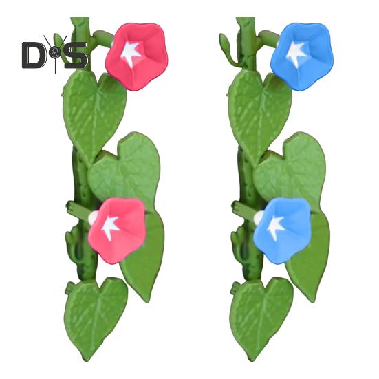 1/2/3/4Pcs Morning Glory Refrigerator Magnet with Articulating Stems Vine Flower Plants Fridge Magnet Home Office Kitchen Locker Decoration