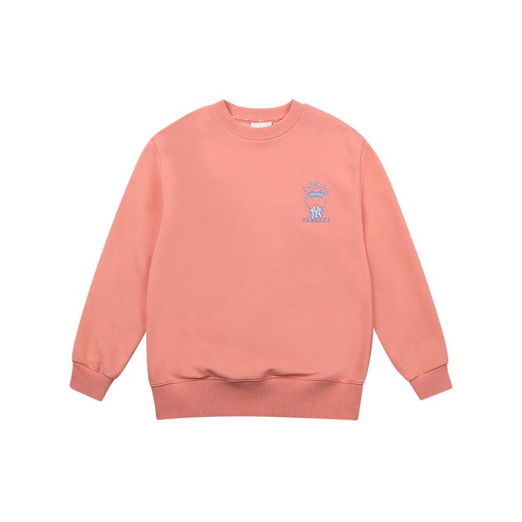 MLB Sweatshirts Unisex Pink Crew Neck Moderate Regular 31MTC3111-50P XL