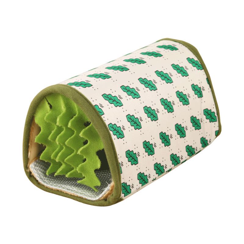 Small Animal Cooling Shelter Hamster Guinea Pig Rabbit Hideout Tunnel Toy with Breathable Design