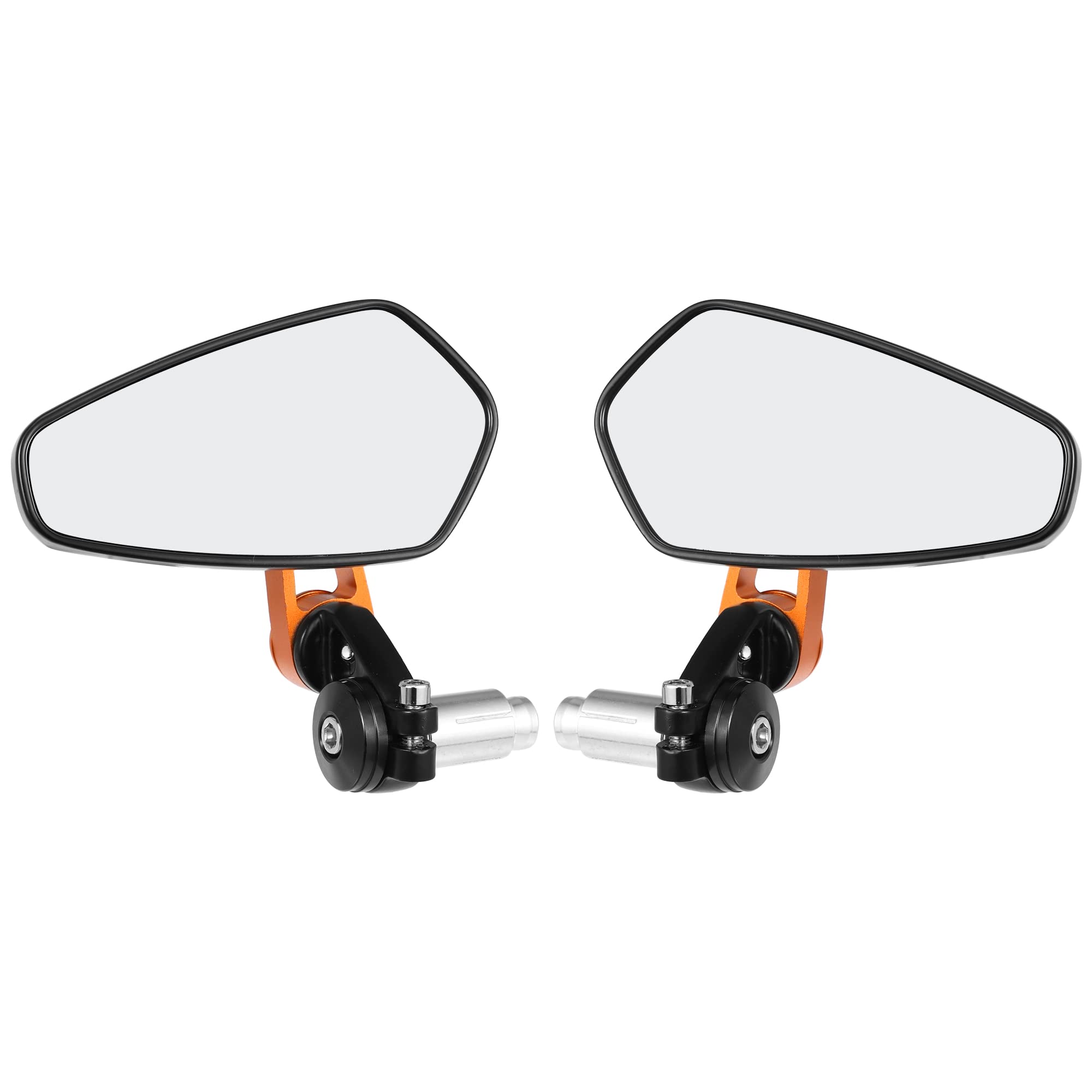 

ABSOPRO Motorcycle Rearview Side 1 Pair Mirrors, Anti-Glare Glass, Orange, оранжевый