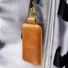 Genuine Leather Zipper Coin Purse Bluetooth Earphone Bag Key Organizer Card Bag Wallet For Women Men