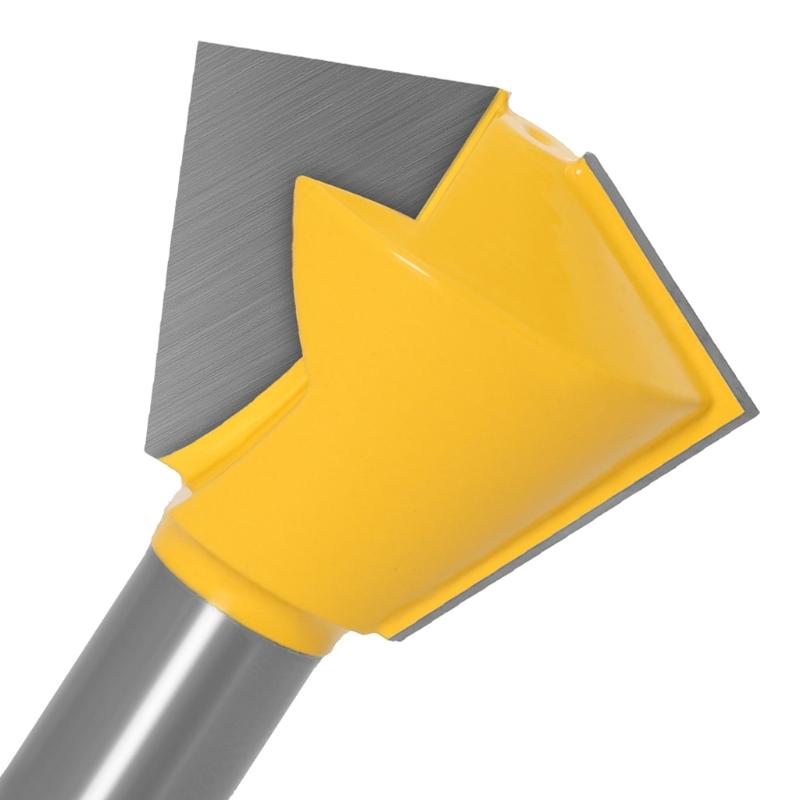 Router Bit 1/2" Shank Bird's Mouth Glue Joint Woodworking Accessories Milling Cutter 3x/set 6/ 8/12 Sided for Columns